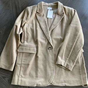 Camel corduroy blazer | Medium